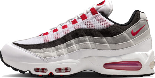 Joggesko Nike Air Max 95 Premium White/ Comet Red Neutral Grey Medium Grey EUR 40.5