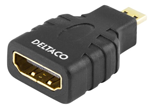 Deltaco HDMI - micro HDMI adapter, 4K UHD 30Hz, black Deltaco HDMI - micro HDMI adapter, 4K UHD 30Hz, black