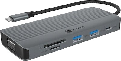 ICY BOX 10-i-1 USB-C Dockingstasjon 61144 ICY BOX 10-i-1 USB-C Dockingstasjon 61144