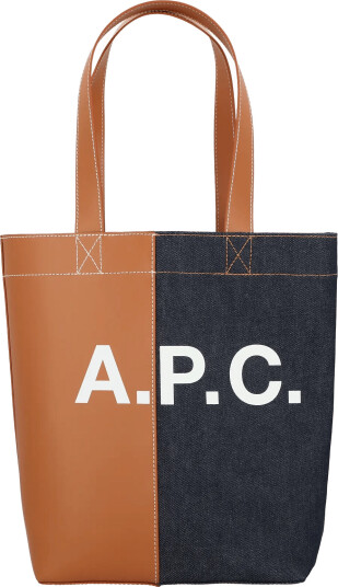 A.P.C. Small Tote Bag Brown ONE SIZE A.P.C. Small Tote Bag Brown ONE SIZE