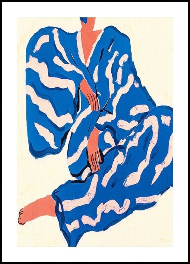 Portrait Indigoreverie  Poster Plakat / 100x150cm