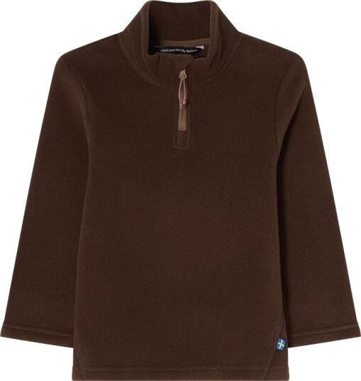 Isbjörn of Sweden Kids" & Teens" Cloud Half Zip Fleece Chocolate 134/140