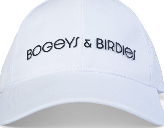 Bogeys & Birdies Tech Cap 3D Hvit Capser White Large-XLarge