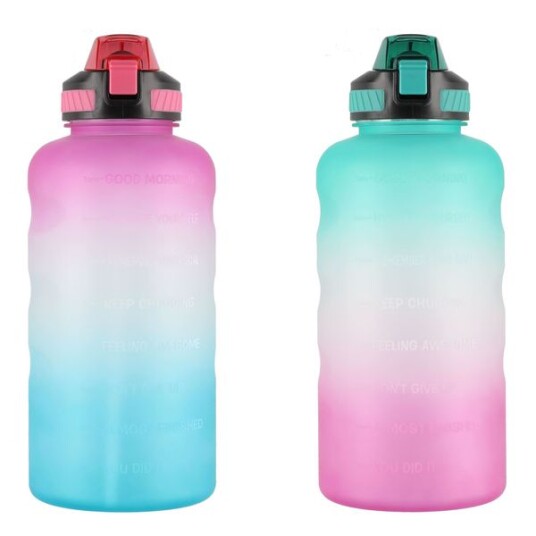 Motivasjonsflaske drikkeflaske 3800 ml   Assorterte farger