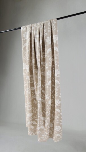 Gardiner   Bomullsgardin Onni beige Størrelse: 140 x 300