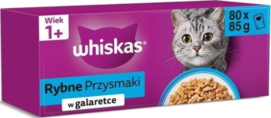 Whiskas Fisk I Gelé 80X85 G Whiskas Fisk I Gelé 80X85 G