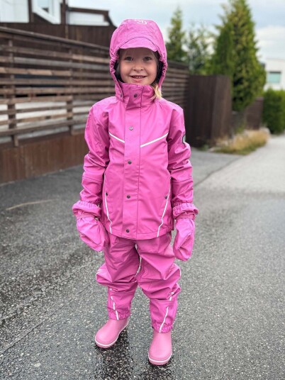 Gullkorn Slush Regntøysett Rosa 110