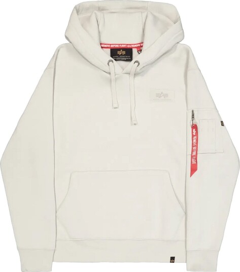 Alpha Industries Backprint Hoodie Camo Print   Cream   XXL