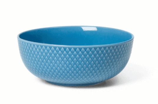 Lyngby Porcelæn Rhombe skål Ø 15,5 cm Blå