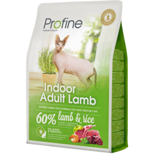 Profine Adult Tørrfôr til Katter Innendørs med Lam og Ris 2 kg
