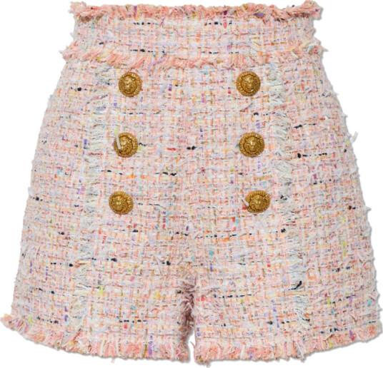 Balmain Dame Shorts Rosa XS,