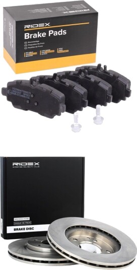 Bremseskiver og klosser RIDEX 3405B2945