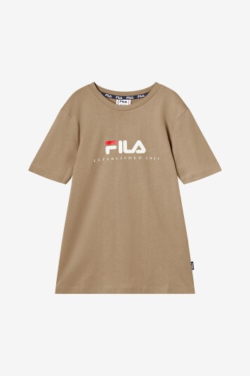 Fila T skjorte Carisio Regular Logo Grå