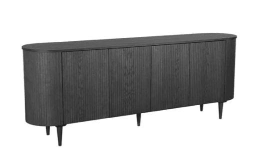 Trend Collection Olivia Skjenk Svart 220 x 47 x 85 cm