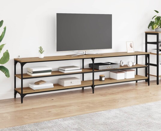 TV skap Artisan Eik 200 x 30 x 50 cm Ingeniørtre og jern