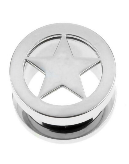 Body Art Shining Star Piercing Tunnel