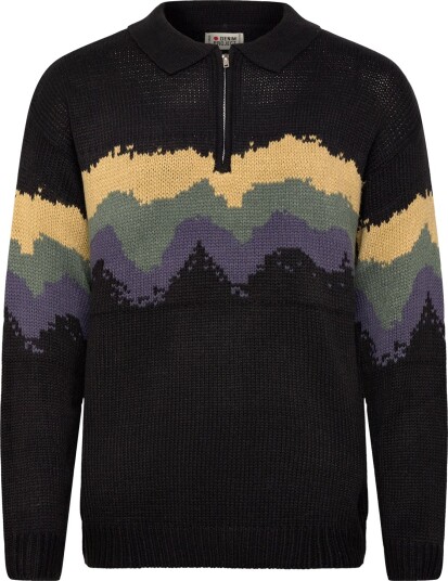 Denim Project | Dp Knitted Printed Half Zip | S Denim Project | Dp Knitted Printed Half Zip | S