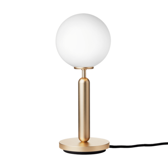 Nuura Miira Bordlampe Messing/ Opal Hvit