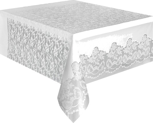 Plastduk Bryllup Hvit