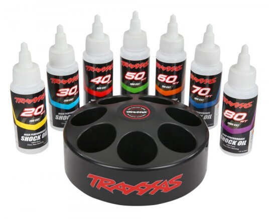 Traxxas 5038X Spinning Carousel Rack with Shock Oil 7