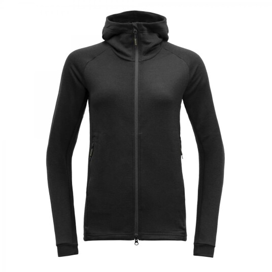 Devold  Nibba Merino Jkt Hood Wmn Dame, 960A CAVIAR, XL