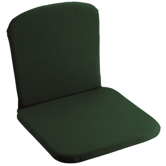 Vega Sittepute Linea med ryggstøtte; 41x38.5x3 cm (BxLxH); Mørkegrønn; 4 Stykk / Forpakning