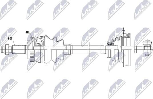 NTY NPW RE 234 Drivaksel