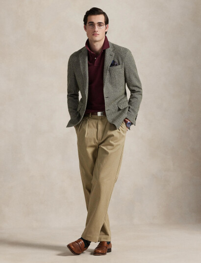 Polo Ralph Lauren Basic Mesh-Ssl-Knt - Burgundy - M