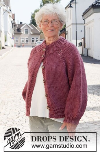 Drops 226 38 Crisp Cranberries Cardigan