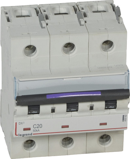 Legrand DX3 MCB automatsikring C20 3P 4.5M 50kA