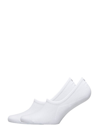 Tommy Hilfiger Th Men Footie 2P - White - 43-46 Tommy Hilfiger Th Men Footie 2P - White - 43-46