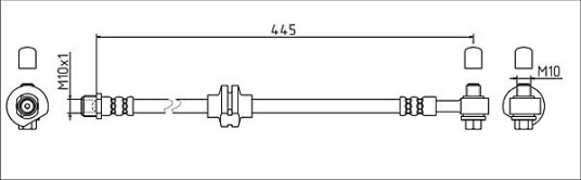 Bremseslange METZGER 4111924 Bremseslange METZGER 4111924