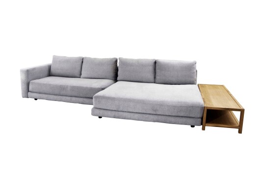 Cane line Scale divansofa Light grey 2 seter modul 2 seter sjeselong armlen H & sidebord Grå
