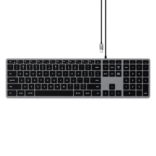 Satechi Slim W3 Kablet QWERTY Tastatur med Nordisk Layout - Svart