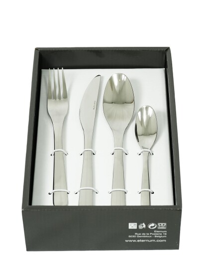 Eternum Eternum Alfa Cutlery Set Stainless Steel 24 Parts - Silver - ONE SIZE Eternum Eternum Alfa Cutlery Set Stainless Steel 24 Parts - Silver - ONE SIZE