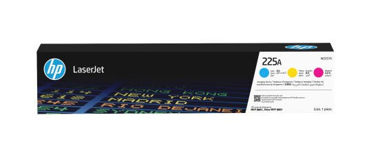 Hp 225A - Farge (Cyan, Magenta, Gul) - Original - Boks - Trommelsett - For P/N: 9S184a#Bgj