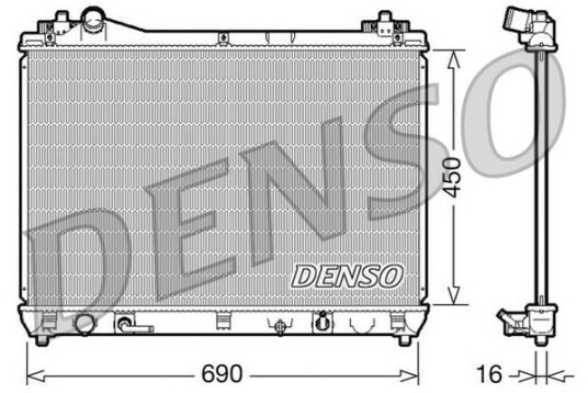 Radiator DENSO DRM47017 Radiator DENSO DRM47017