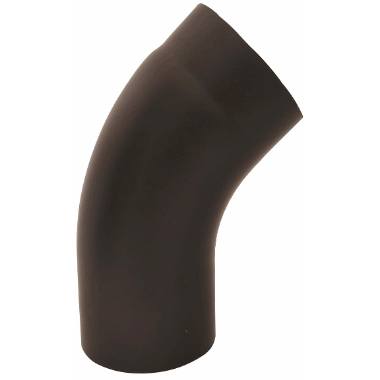 Ø150mm Peisrør Buet 45 grader sort Ø150mm Peisrør Buet 45 grader sort