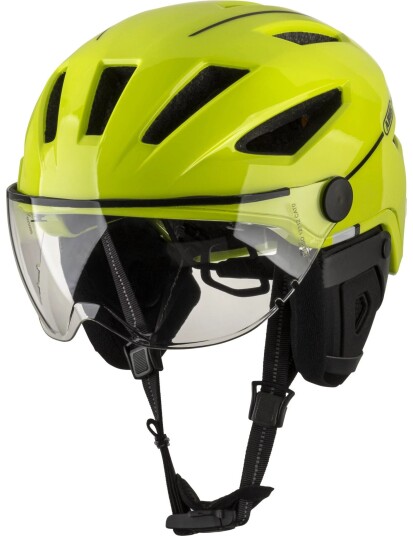 Abus Pedelec 2.0 Sykkelhjelm med LED-baklyStørrelse M - Gul Abus Pedelec 2.0 Sykkelhjelm med LED-baklyStørrelse M - Gul