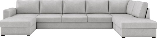Taberk Sovesofa med Divan och Schäslong 5 sits Grå