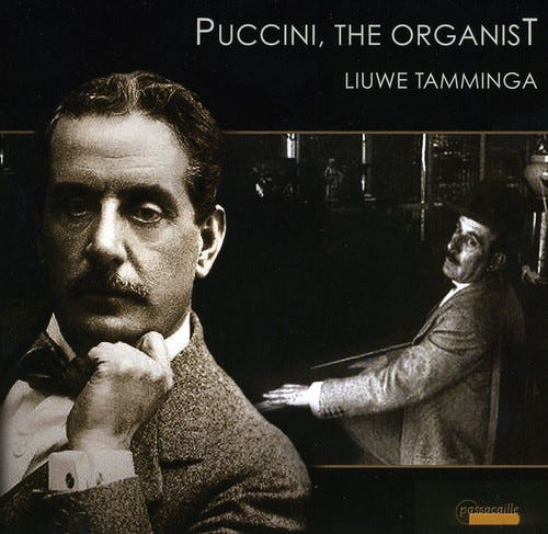 Liuwe Tamminga Puccini The Organist CD Liuwe Tamminga Puccini The Organist CD