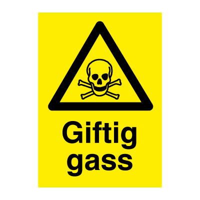 Jo Safety Giftig gass Fareskilt 6307006 Jo Safety Giftig gass Fareskilt 6307006