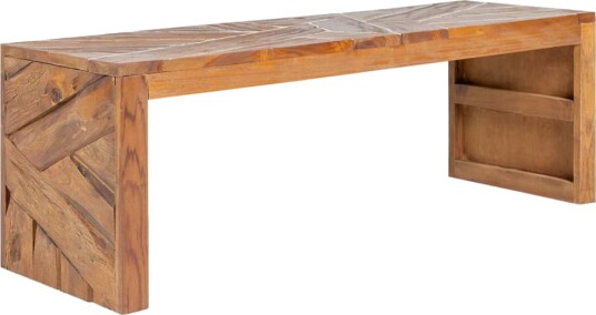 vidaXL TV-benk 110x60x38 cm heltre teak