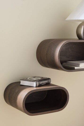 Ellos Home   Vegghylle Positano Small   Brun