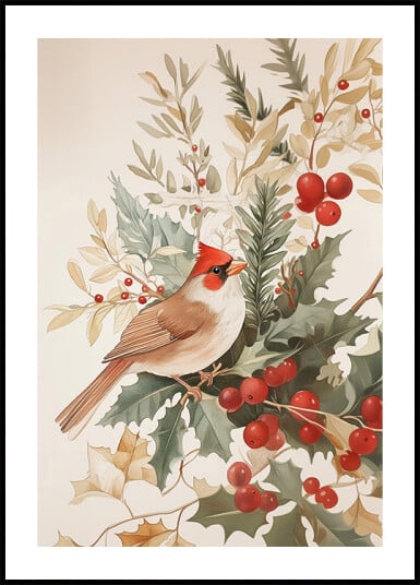 Christmas Bird Plakat Plakat / 50x70cm
