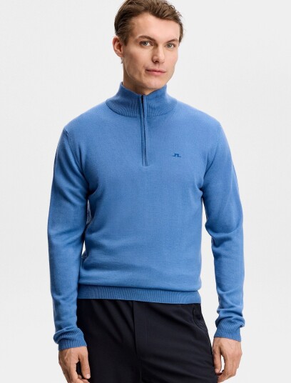 J. Lindeberg Kiyan Quarter Zip Sweater Blue L