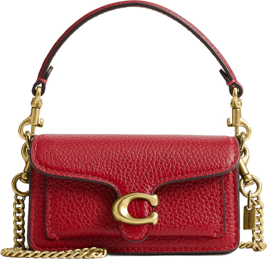 Coach Bag Charm - Red - ONE SIZE