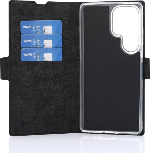 Wave Flipdeksel for Samsung Galaxy S25 Ultra Svart