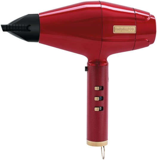 BaByliss PRO 4Artists FX Digital Hårføner - 2200W, Ionisk teknologi, 2 hastigheter, 2 varmeinnstillinger - Rød