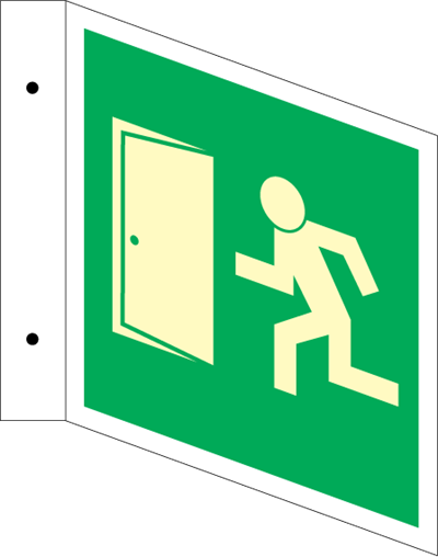 Jo Safety Exit with door Photoluminescent Aluminium PA NN 200 x mm IMO flag sign 109031PANN Jo Safety Exit with door Photoluminescent Aluminium PA NN 200 x mm IMO flag sign 109031PANN
